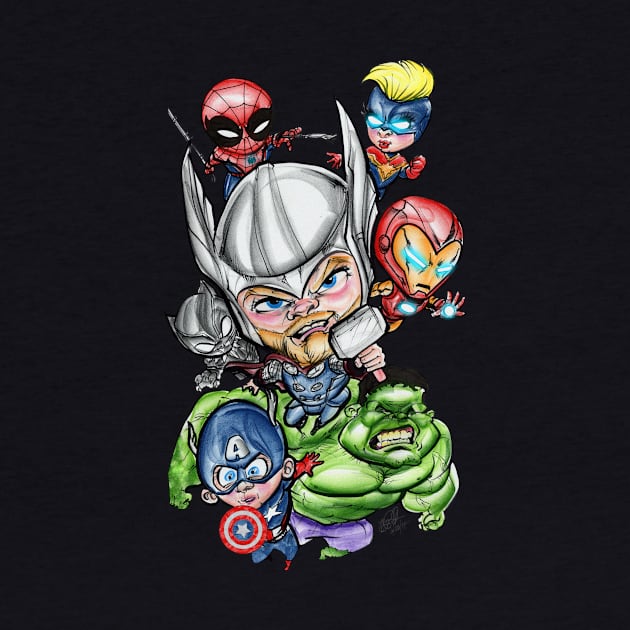 Minivengers Assemble! by carrillo_art_studios